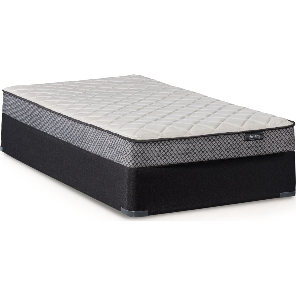 dara white queen mattress split foundation set   
