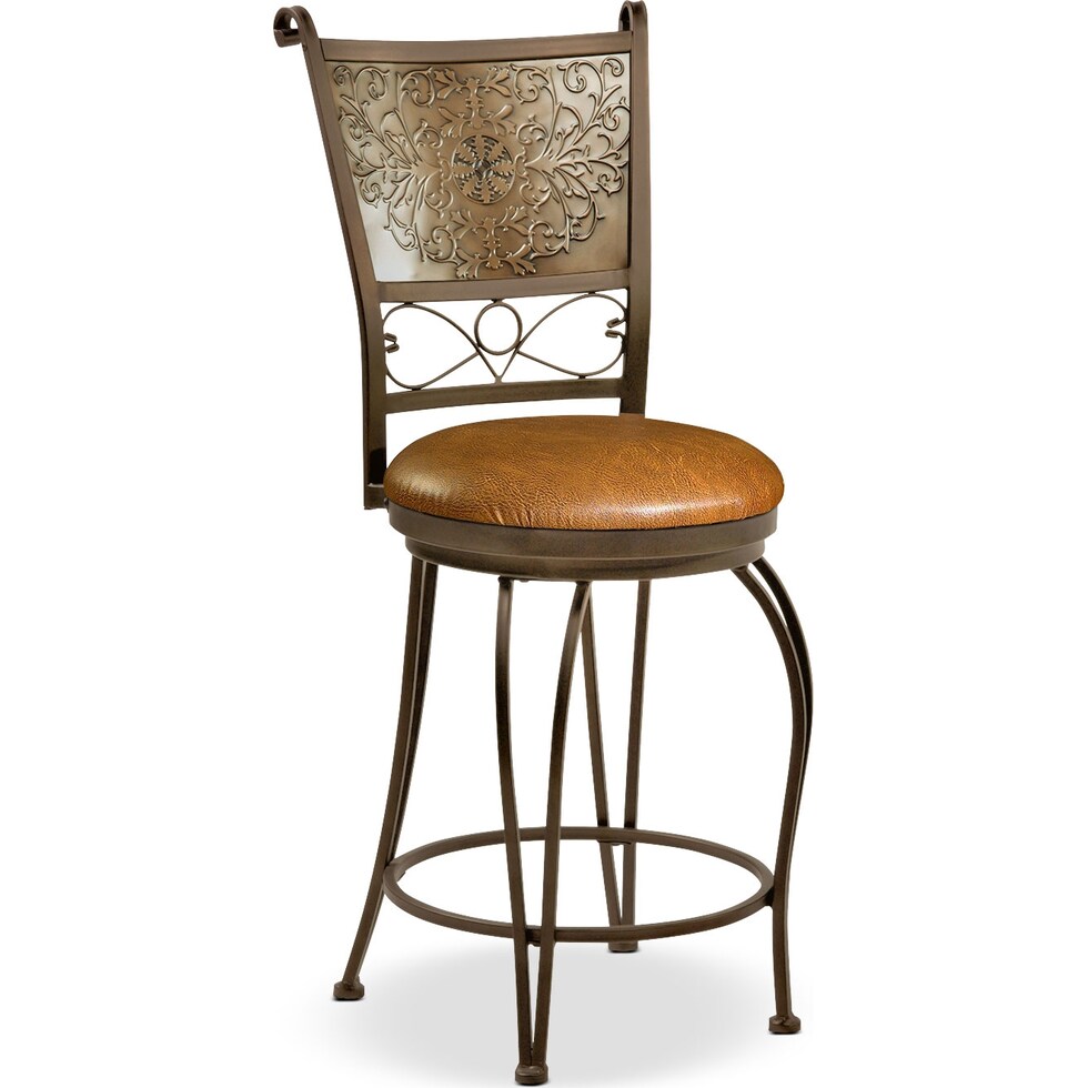 darby brown counter height stool   