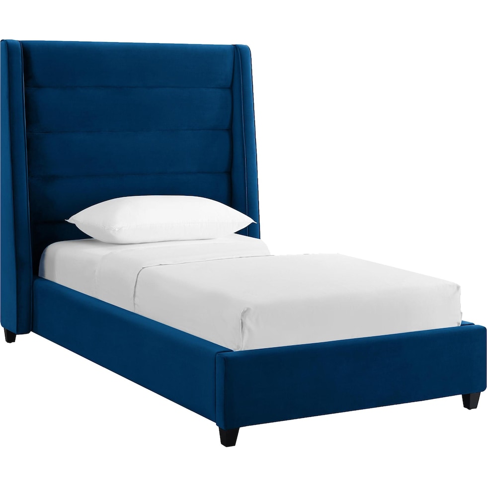 darcy blue twin bed   