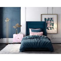 darcy blue twin bed   