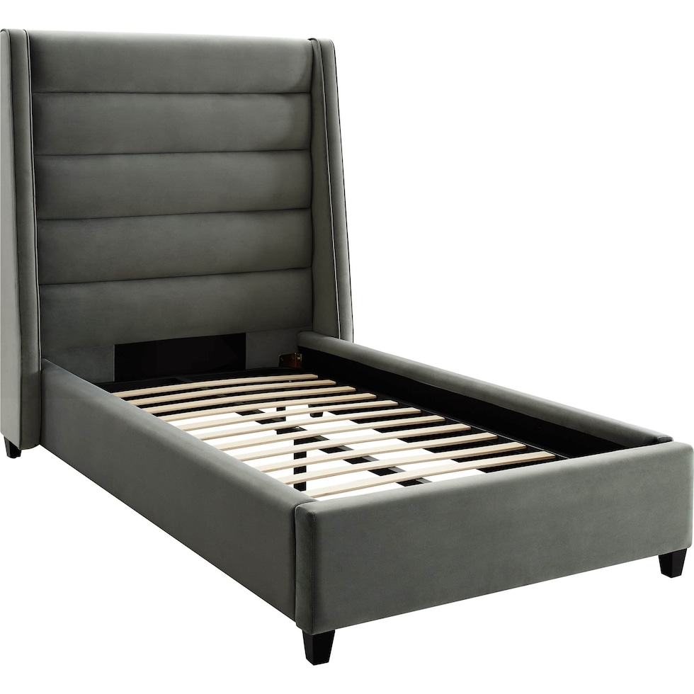 darcy gray twin bed   