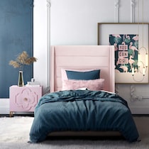darcy pink twin bed   