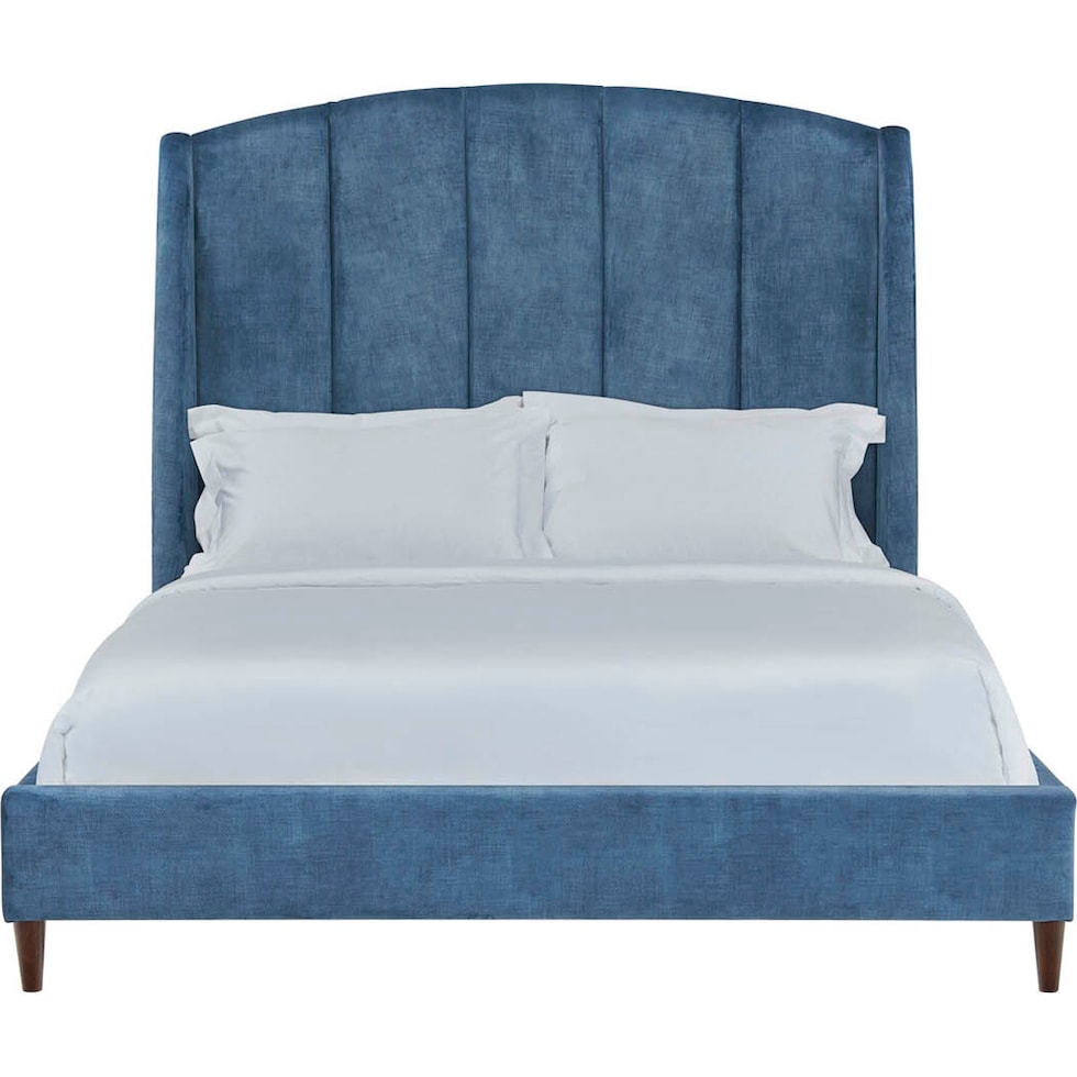 daria blue queen bed   
