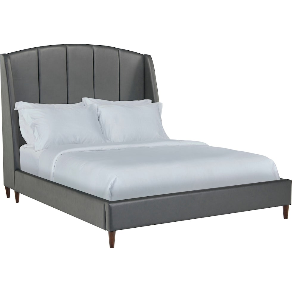 daria gray queen bed   