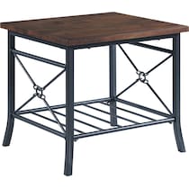 dark brown pc table set   