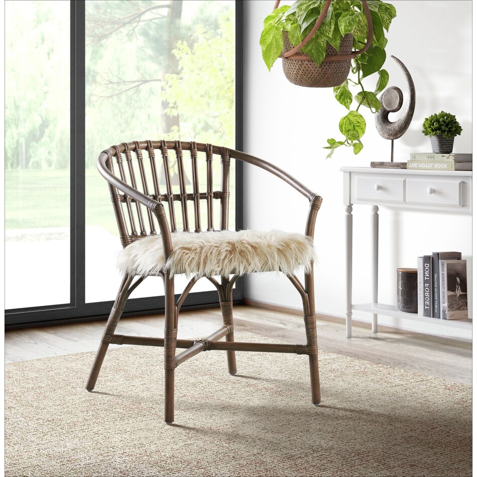 dark brown accent chair   