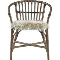 dark brown accent chair   