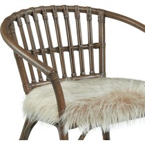 dark brown accent chair   
