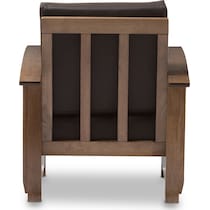 dark brown accent chair   