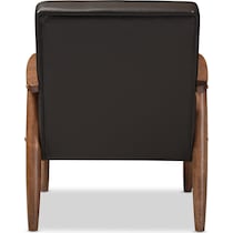 dark brown accent chair   