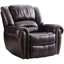 dark brown manual recliner   