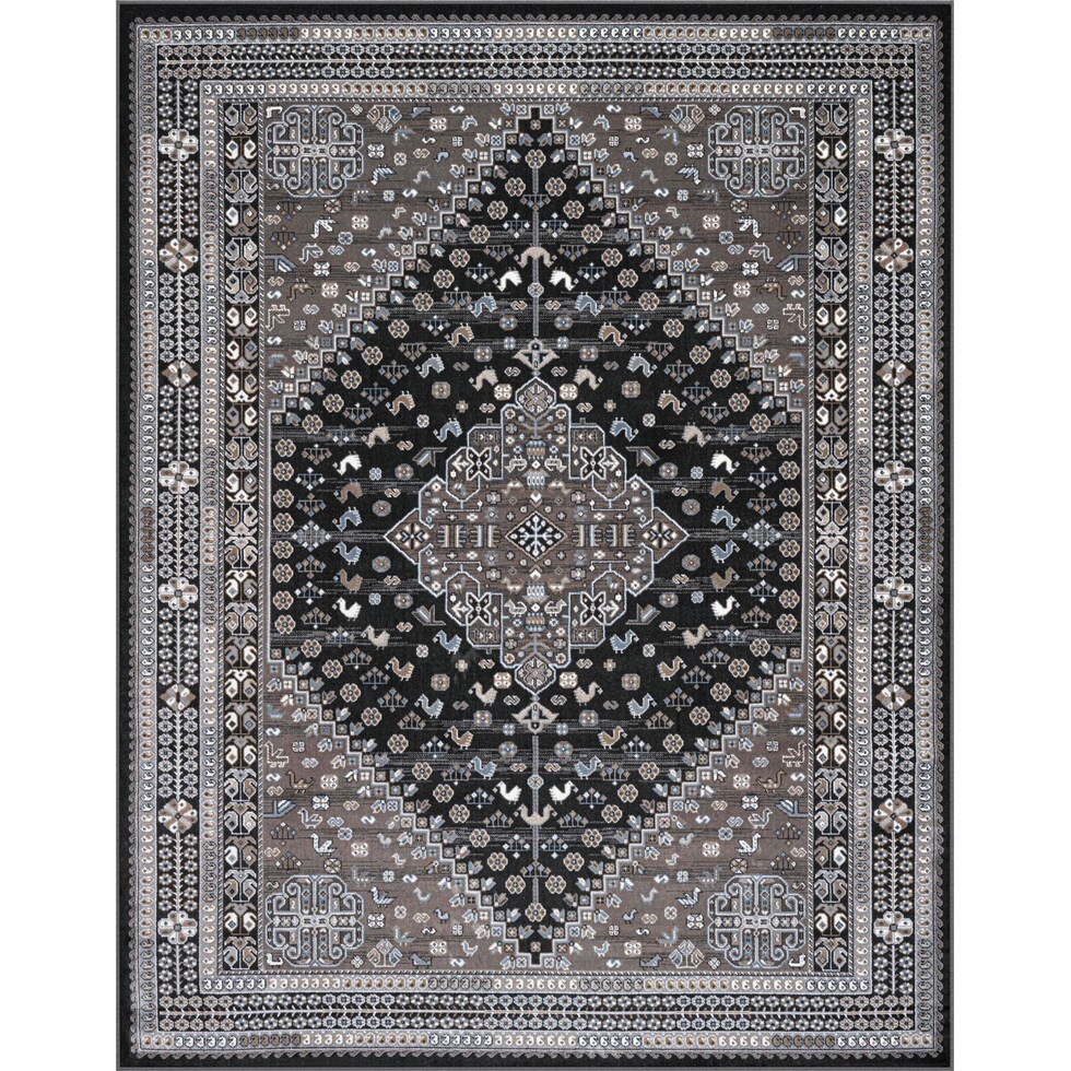 dark brown rug   
