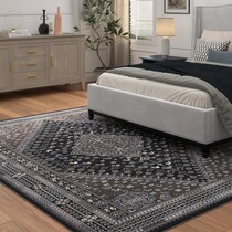 dark brown rug   