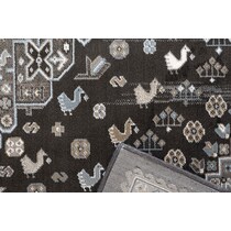 dark brown rug   