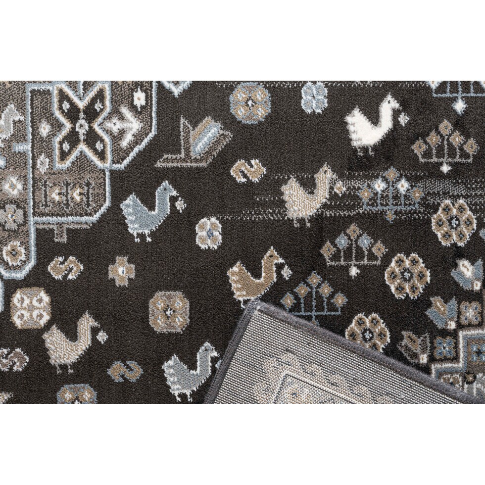 dark brown rug   