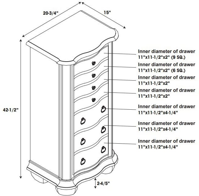 Darla Jewelry Armoire Value City Furniture