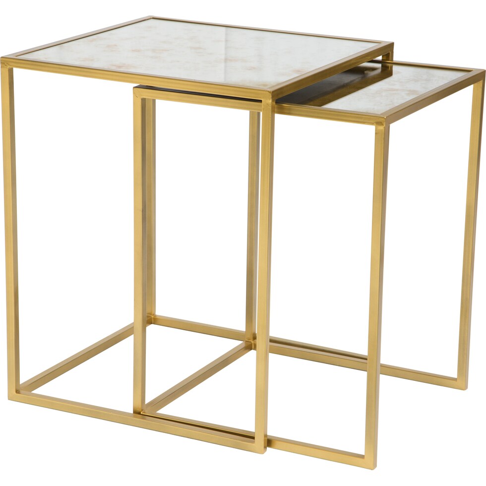 darlene gold nesting tables   