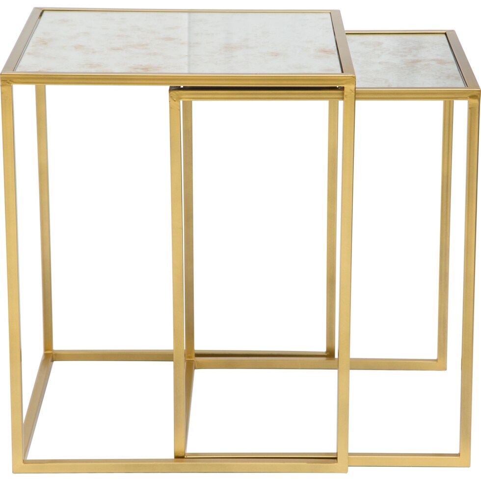 darlene gold nesting tables   
