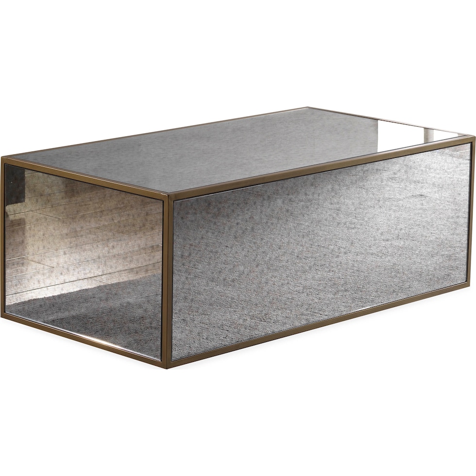 darren mirrored coffee table   