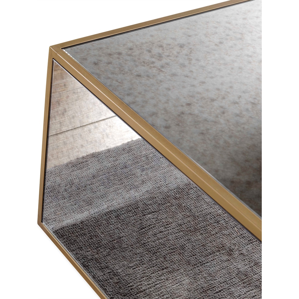 darren mirrored coffee table   