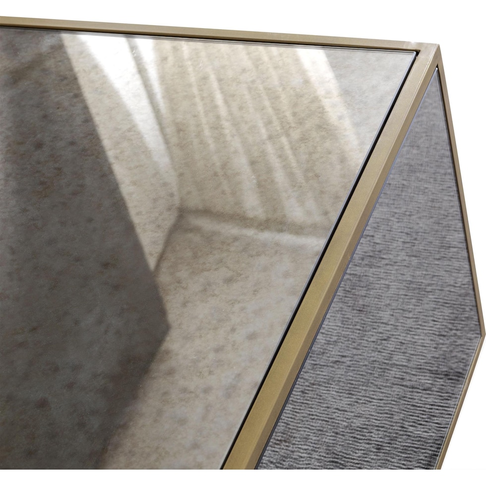 darren mirrored coffee table   