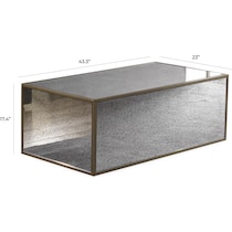 darren mirrored coffee table   