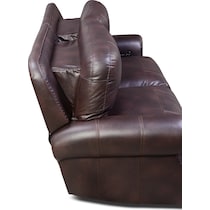 dartmouth burgundy dark brown  pc power reclining sofa   