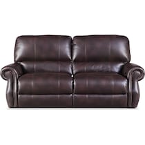 dartmouth burgundy dark brown  pc power reclining sofa   