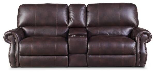 Dartmouth 3 Piece Dual Power Reclining Sofa with Console Burgundy