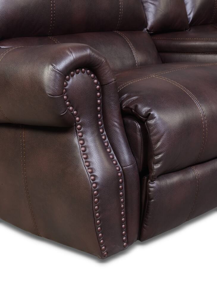 Dartmouth 2Piece DualPower Reclining Sofa Burgundy Value City