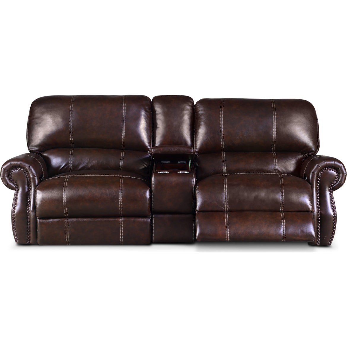 Dartmouth 3Piece DualPower Reclining Sofa with Console Value City
