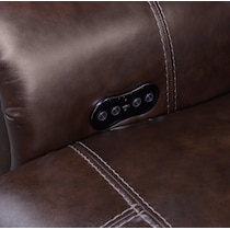 dartmouth chocolate dark brown power recliner   