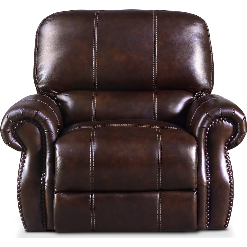 dartmouth chocolate dark brown power recliner   