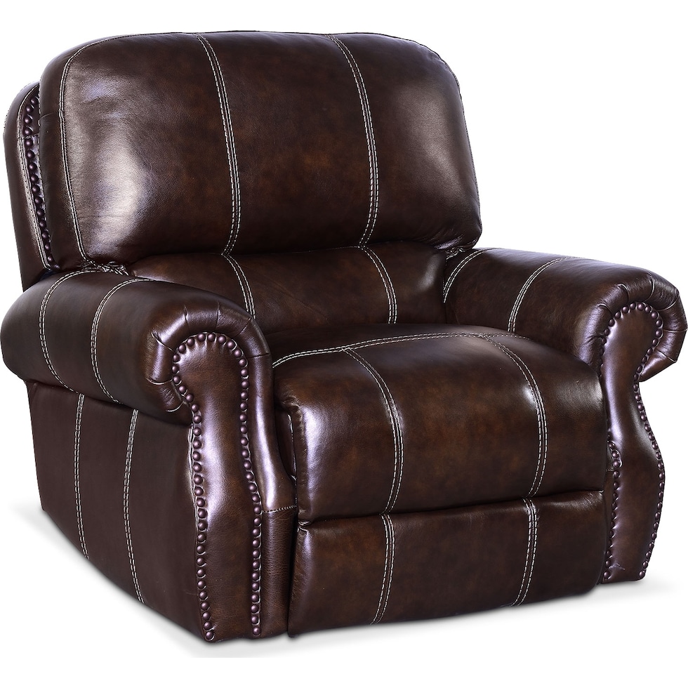 dartmouth chocolate dark brown power recliner   