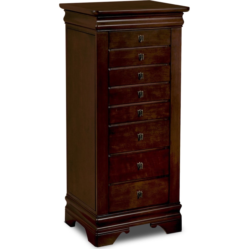 darvin dark brown jewelry armoire   