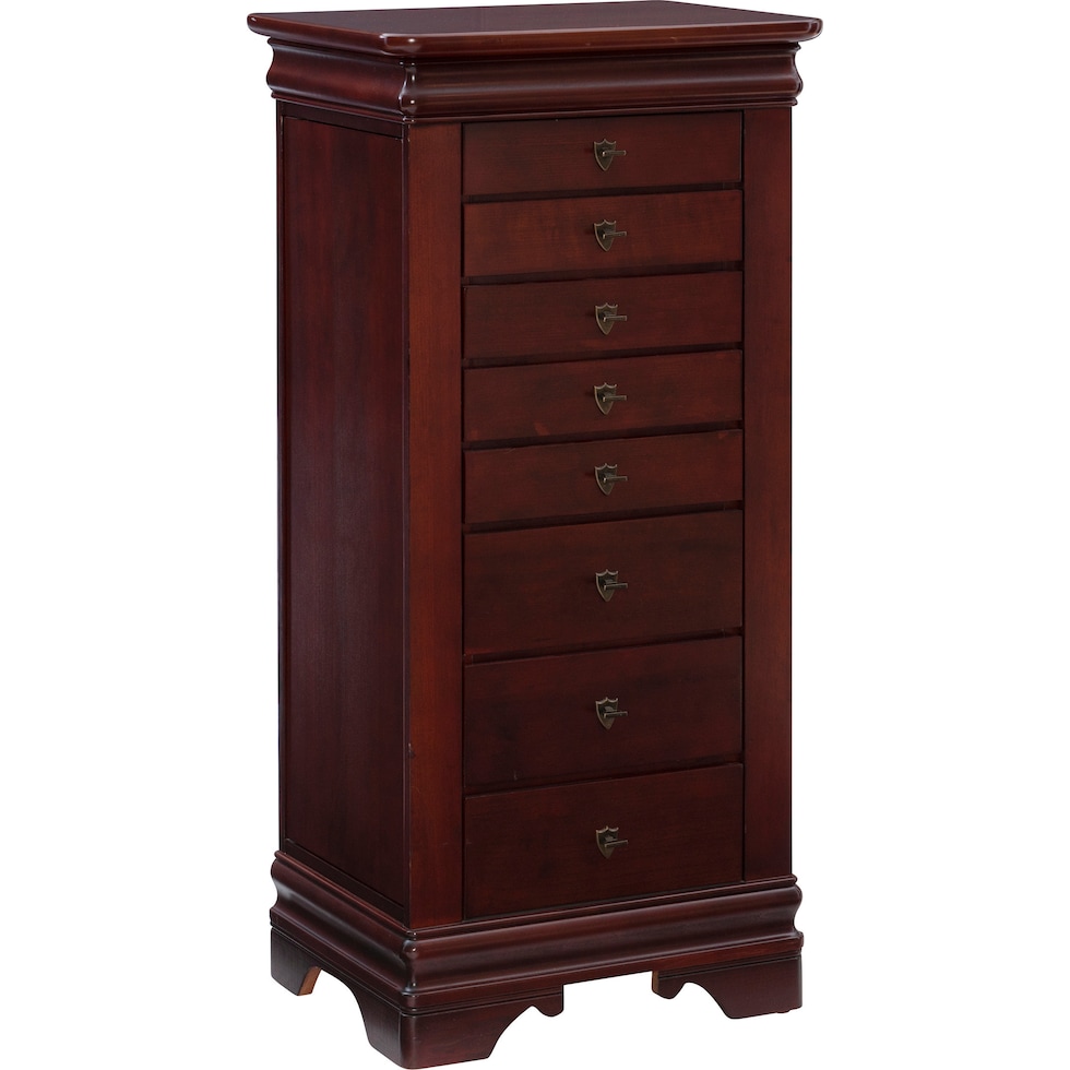 darvin dark brown jewelry armoire   