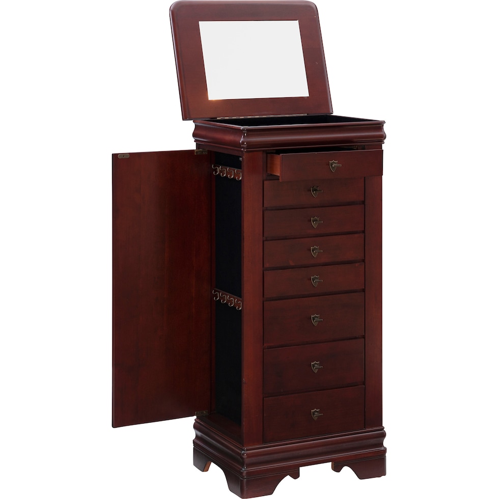 darvin dark brown jewelry armoire   