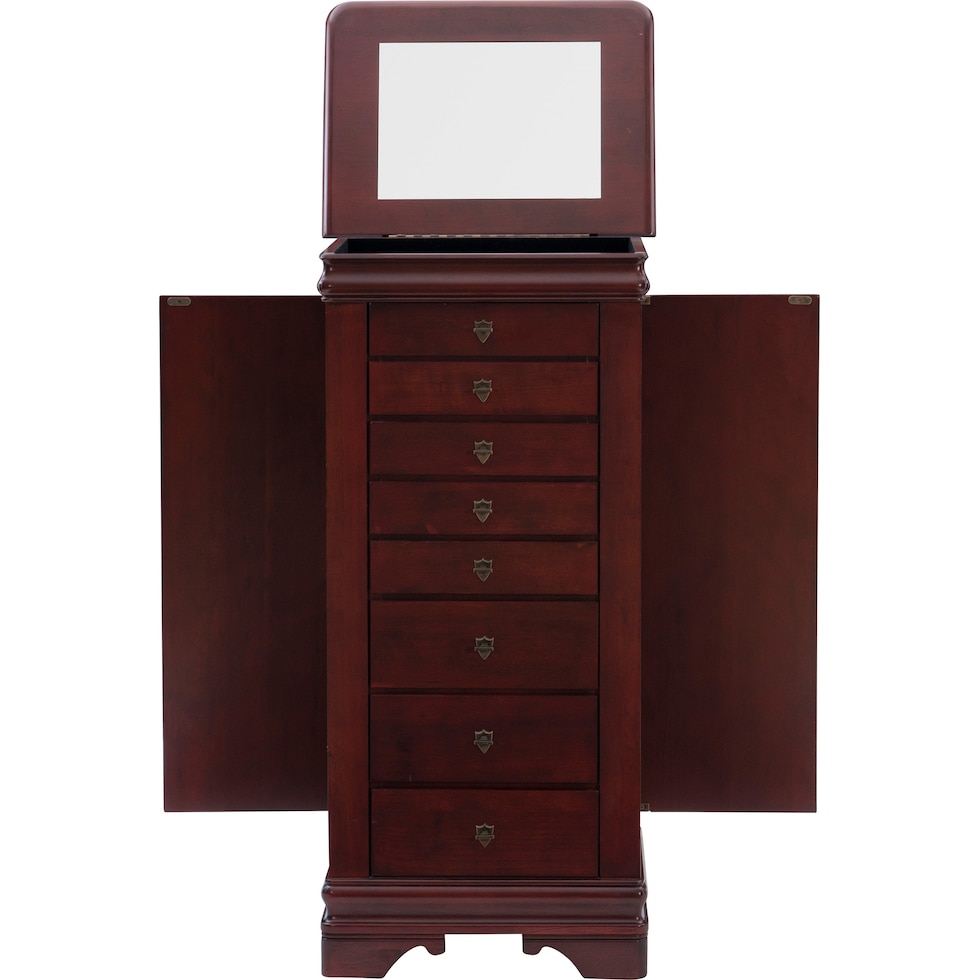 darvin dark brown jewelry armoire   