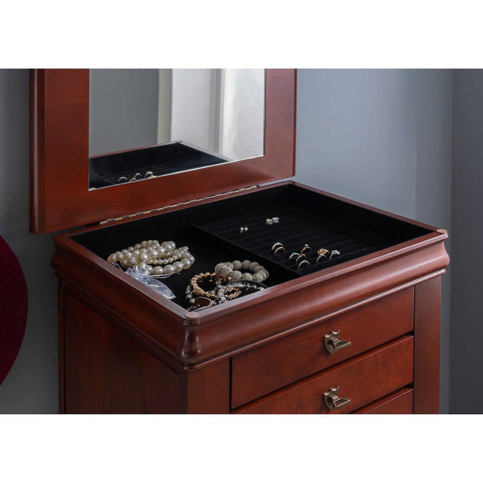 darvin dark brown jewelry armoire   