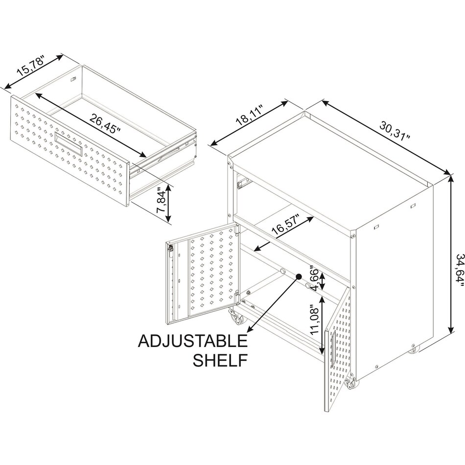 Davenport 6Piece Garage Storage Set Value City Furniture