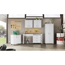 davenport white garage storage   