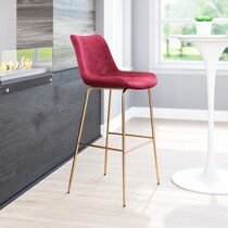 david red gold bar stool   