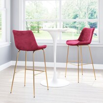david red gold bar stool   