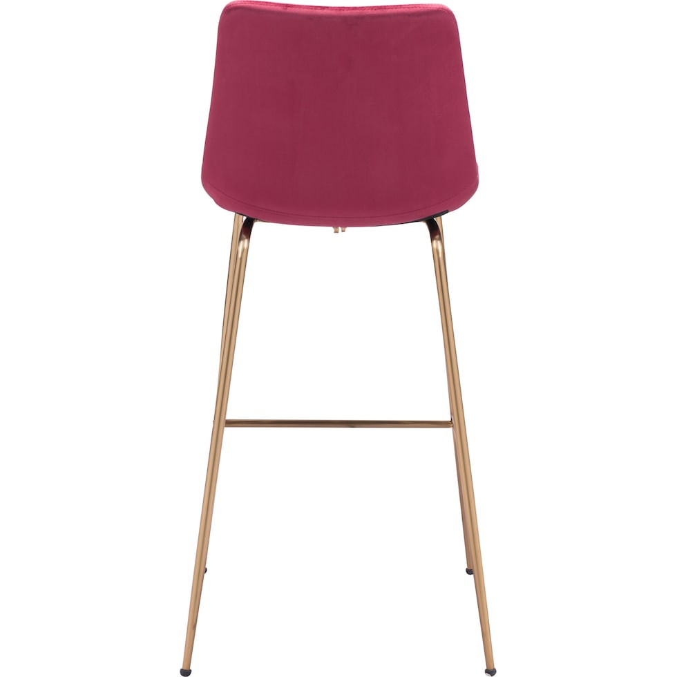 david red gold bar stool   