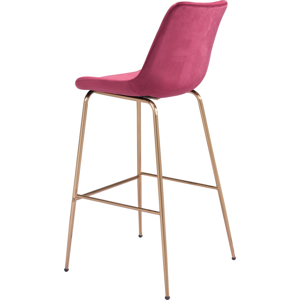 david red gold bar stool   