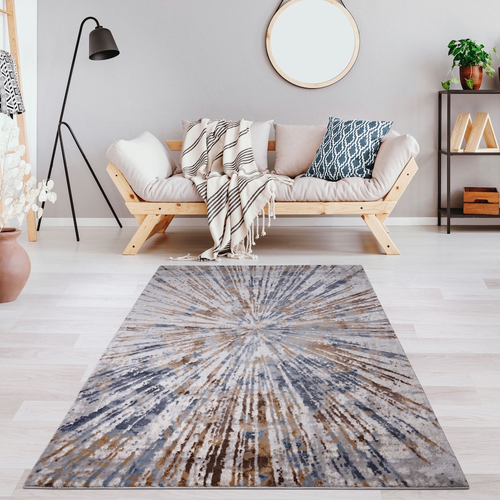 davide blue area rug  x    