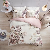 davina pink full queen bedding set   