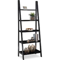 davis black bookcase   