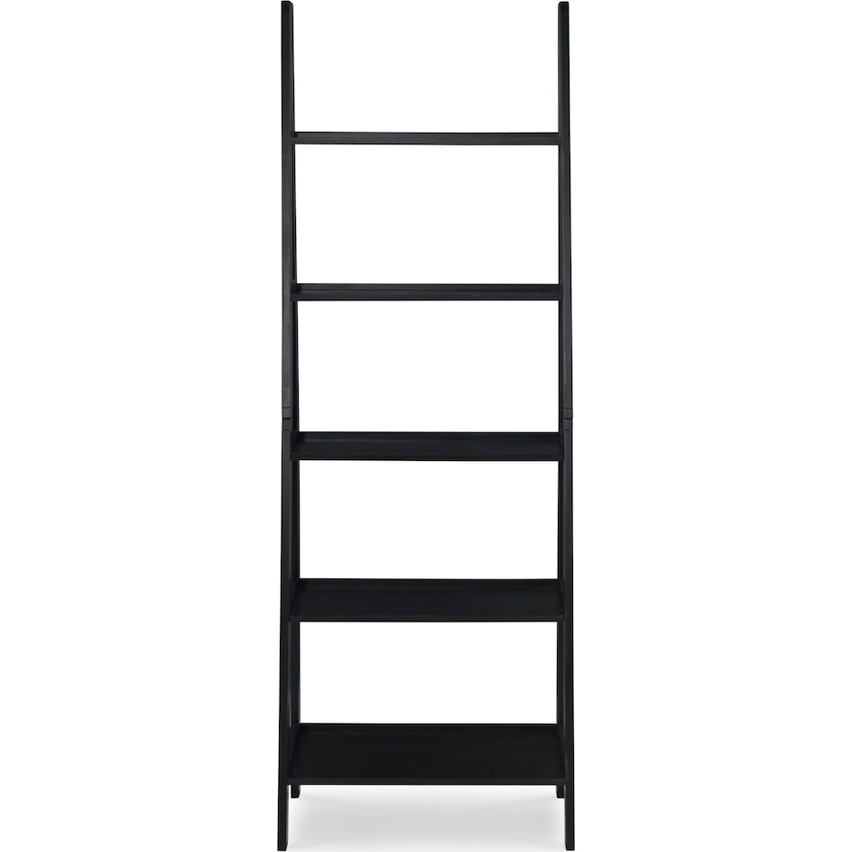 davis black bookcase   