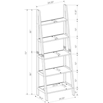 davis black bookcase   